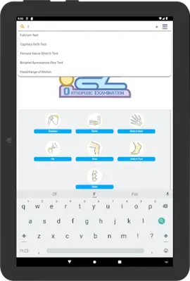 Orthopedic Special Tests android App screenshot 1