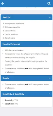 Orthopedic Special Tests android App screenshot 7